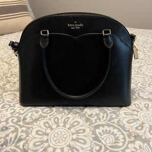 Black Leather Kate Spade Bag